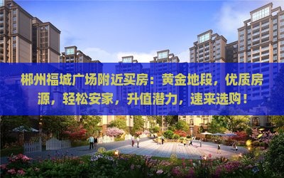 郴州福城美高梅广场附近买房